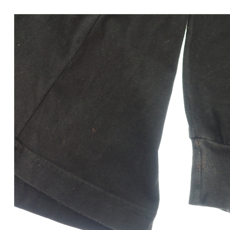 クロムハーツ CHROME HEARTS マルチカラーグラデーション フローラルクロス ロングスリーブトップス L 長袖Tシャツ コットン ブラック メンズ【中古】【Bランク】