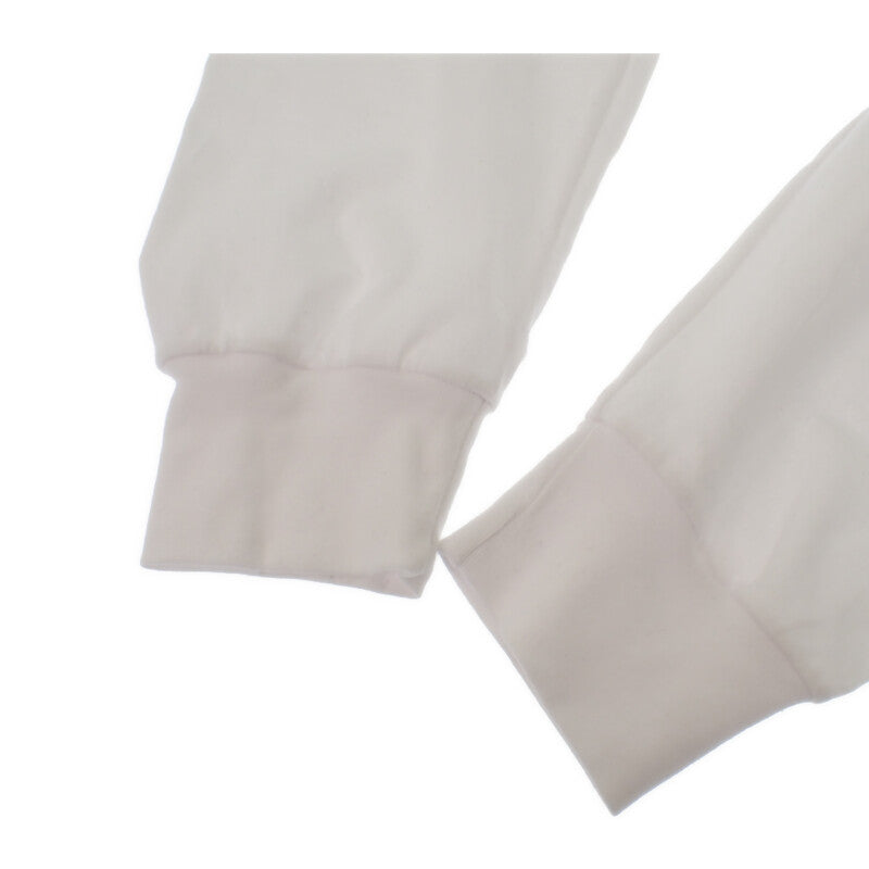 クロムハーツ CHROME HEARTS ネックロゴ ロングスリーブ トップス L 長袖Tシャツ コットン ホワイト ブルー メンズ【中古】【ABランク】