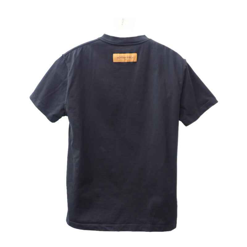 ルイヴィトン LOUIS VUITTON エンボス LV Tシャツ S 1AGIJ3 半袖Tシャツ コットン ノワール メンズ レディース【中古】【ABランク】
