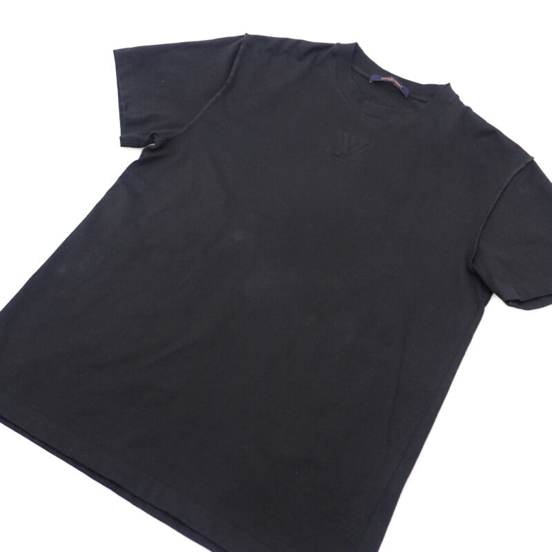 ルイヴィトン LOUIS VUITTON エンボス LV Tシャツ S 1AGIJ3 半袖Tシャツ コットン ノワール メンズ【中古】【ABランク】