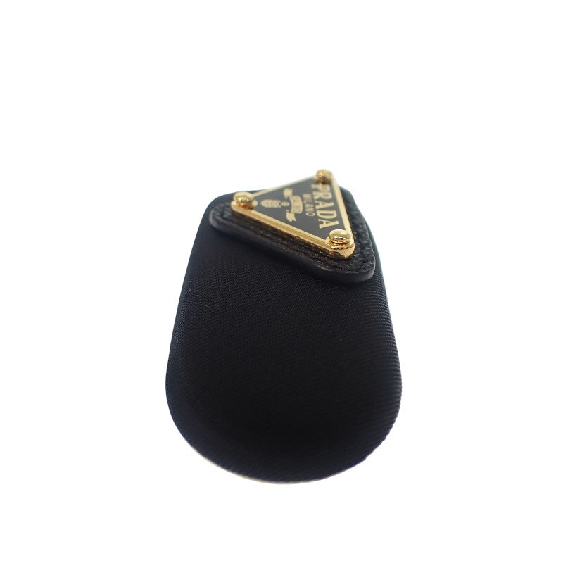 プラダ PRADA Re-Nylon ヘアクリップ 1IF129 ヘアアクセサリー テスート NERO ブラック レディース【中古】【Aランク】