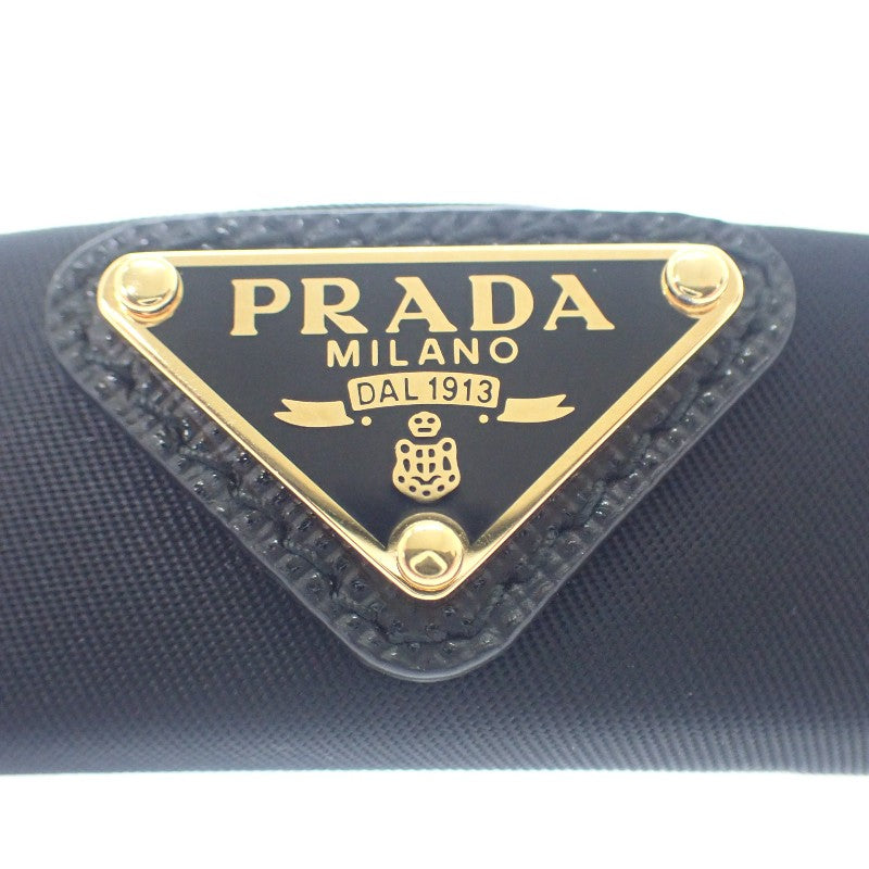 プラダ PRADA Re-Nylon ヘアクリップ 1IF129 ヘアアクセサリー テスート NERO ブラック レディース【中古】【Aランク】