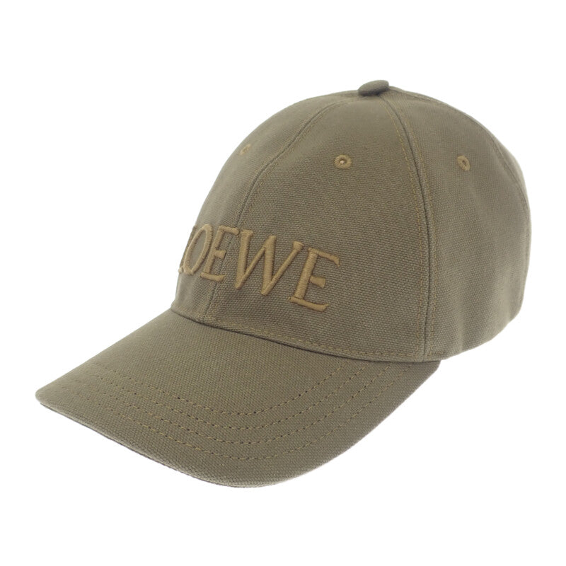 ロエベ LOEWE 帽子 K820358X キャップ コットン カーキ レディース【中古】【ABランク】