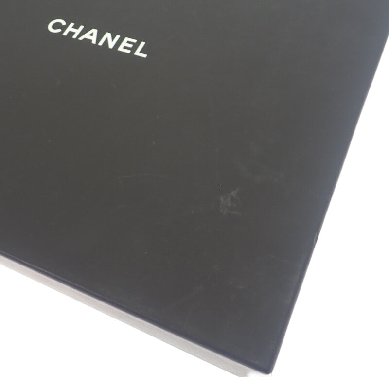 香奈兒 CHANEL Logo AA9262B13359 圍巾 喀什米爾 黑色 粉色 女士【中古】【A級品】
