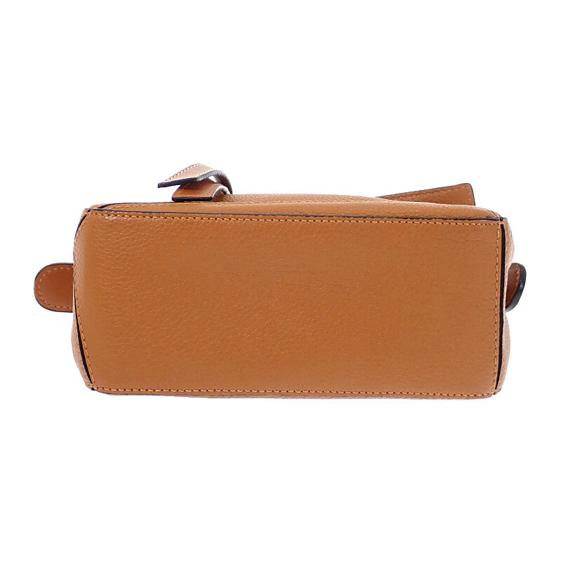 ロエベ LOEWE パズル ミニ A510P88X60 ショルダーバッグ カーフ ブラウン ゴールド金具 レディース【中古】【Aランク】