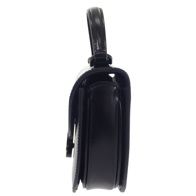 セリーヌ CELINE ミニ ブザス クレア 10L063GHZ.38NN ショルダーバッグ 2WAYバッグ カーフ ラムスキン ブラック レディース【中古】【Aランク】