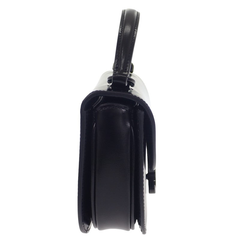 セリーヌ CELINE ミニ ブザス クレア 10L063GHZ.38NN ショルダーバッグ 2WAYバッグ カーフ ラムスキン ブラック レディース【中古】【Aランク】