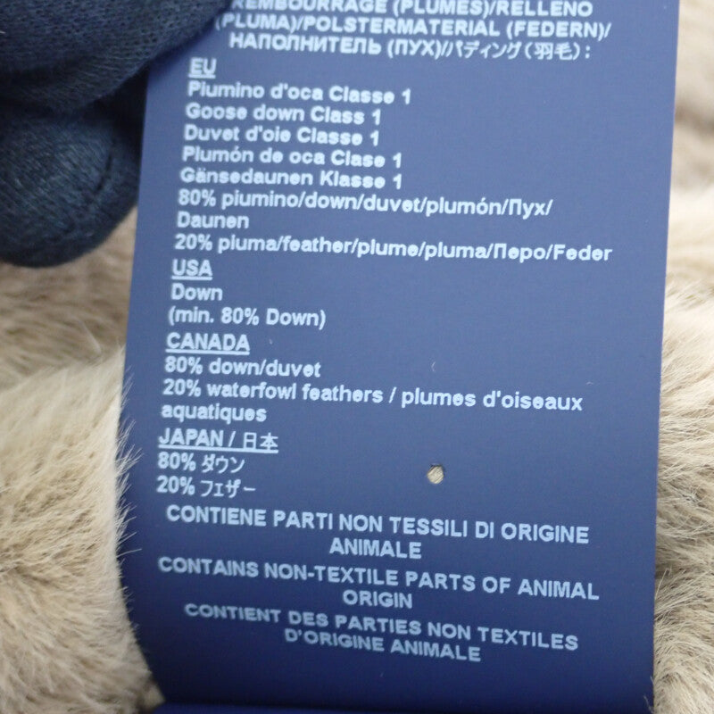 ヘルノ Herno エコファー ショートダウン 40 PI1166D-12354-2155 ダウンジャケット ポリエステル ベージュ レディース【中古】【Aランク】