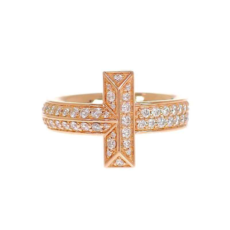 ティファニー TIFFANY&Co. T ワン 10号 68169798 リング K18ピンクゴールド ローズゴールド ダイヤモンド レディース【中古】【Aランク】