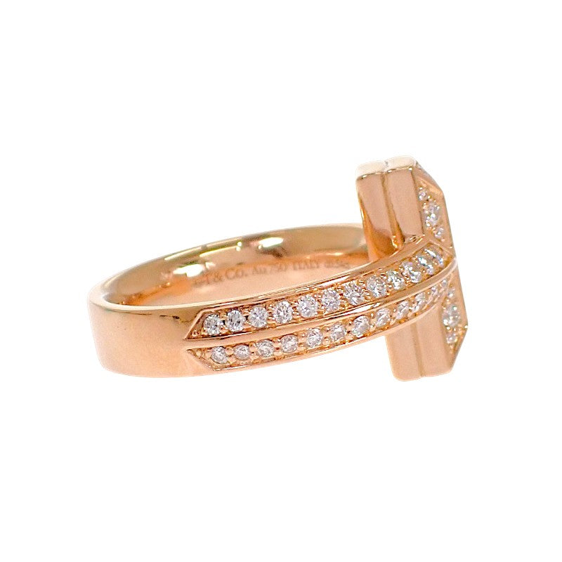 ティファニー TIFFANY&Co. T ワン 10号 68169798 リング K18ピンクゴールド ローズゴールド ダイヤモンド レディース【中古】【Aランク】