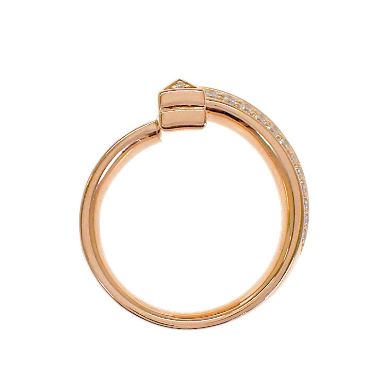ティファニー TIFFANY&Co. T ワン 10号 68169798 リング K18ピンクゴールド ローズゴールド ダイヤモンド レディース【中古】【Aランク】