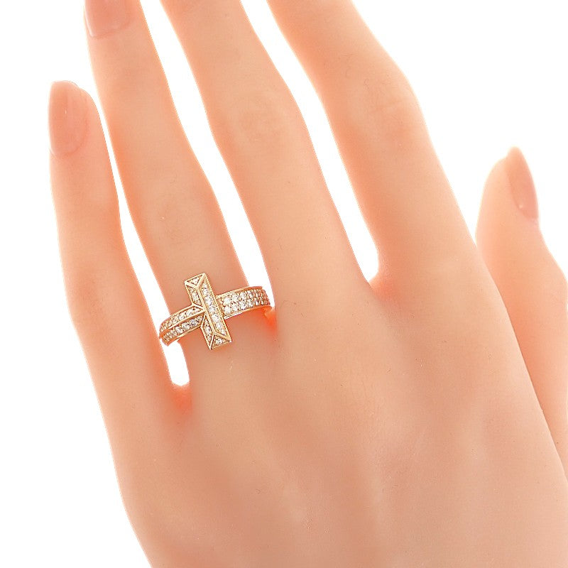 ティファニー TIFFANY&Co. T ワン 10号 68169798 リング K18ピンクゴールド ローズゴールド ダイヤモンド レディース【中古】【Aランク】