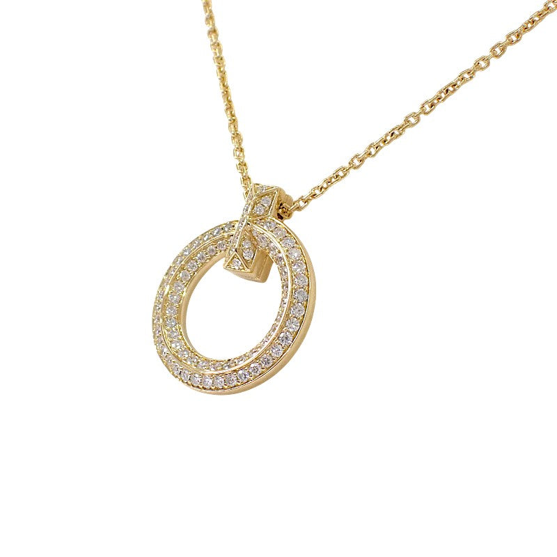ティファニー TIFFANY&Co. Tワン サークル ペンダント 72154584 ネックレス K18イエローゴールド ダイヤモンド レディース メンズ【中古】【Aランク】