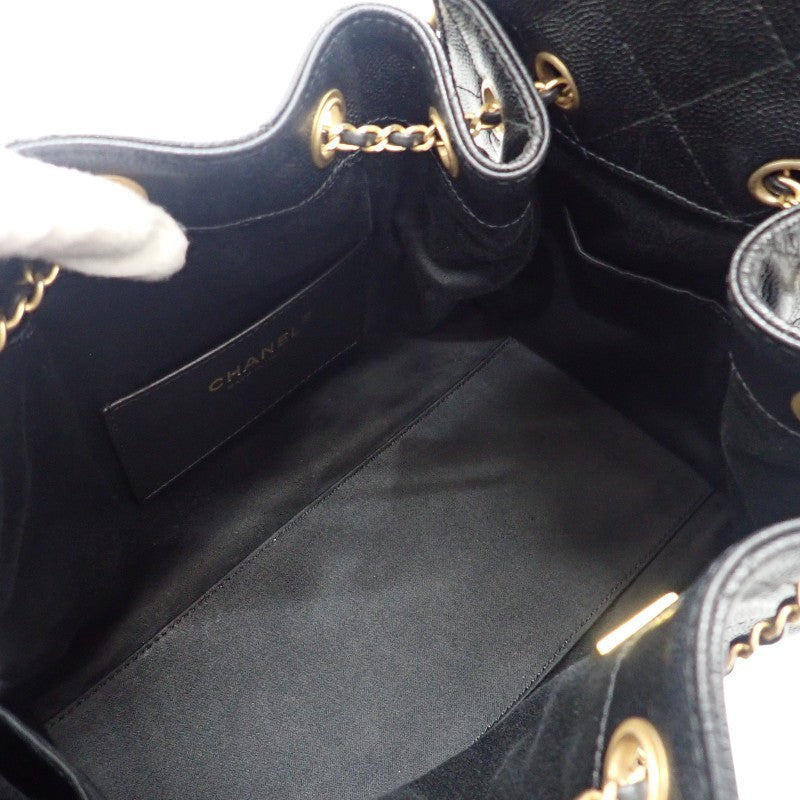 シャネル CHANEL CHANEL 25 スモール AS5293 B20304 94305 ハンドバッグ ショルダーバッグ マットキャビアスキン キャビアスキン ブラック ゴールド金具 レディース【中古】【ABランク】