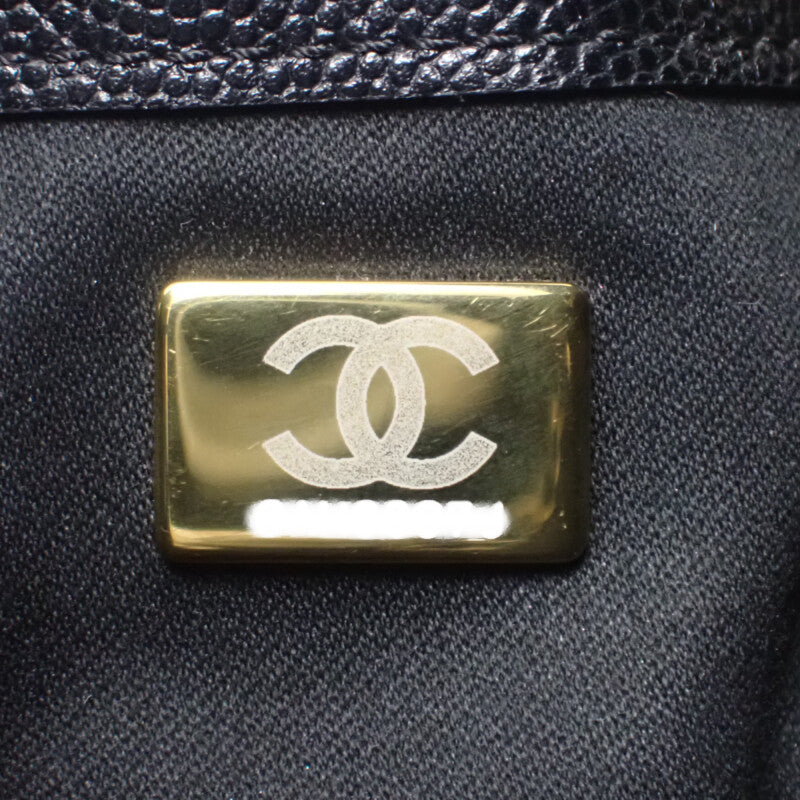シャネル CHANEL CHANEL 25 スモール AS5293 B20304 94305 ハンドバッグ ショルダーバッグ マットキャビアスキン キャビアスキン ブラック ゴールド金具 レディース【中古】【ABランク】