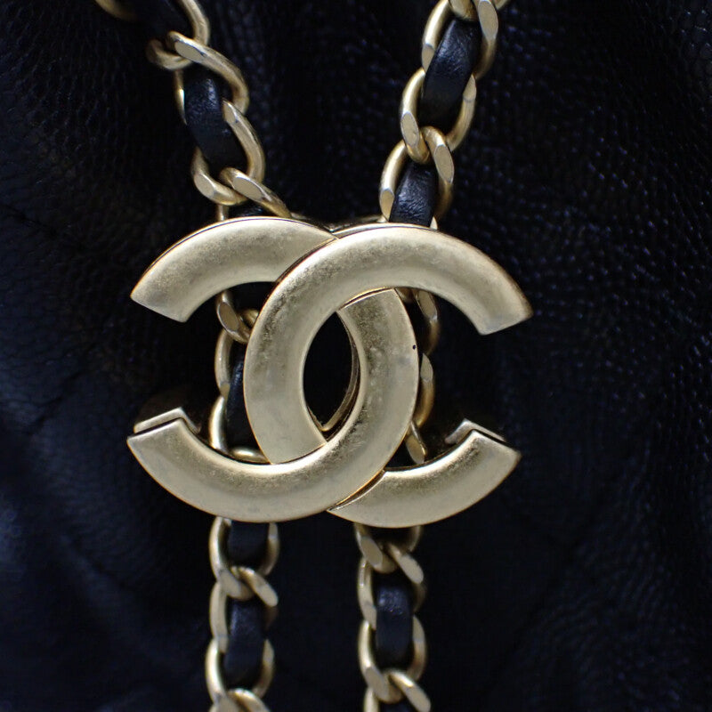 シャネル CHANEL CHANEL 25 スモール AS5293 B20304 94305 ハンドバッグ ショルダーバッグ マットキャビアスキン キャビアスキン ブラック ゴールド金具 レディース【中古】【ABランク】