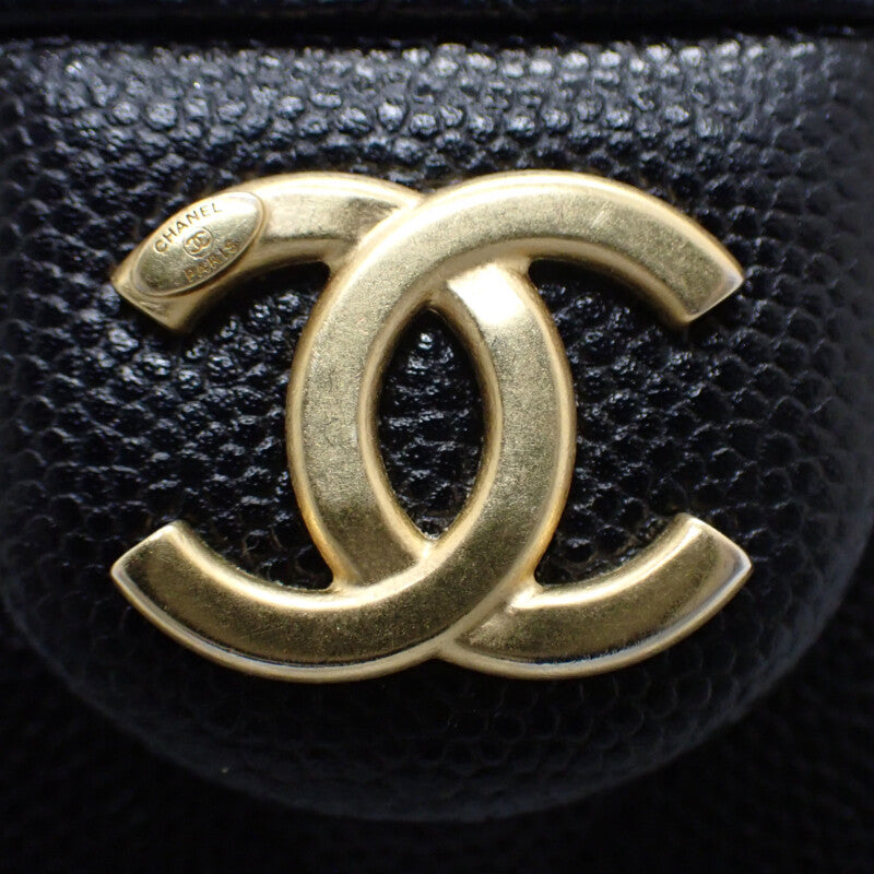 シャネル CHANEL CHANEL 25 スモール AS5293 B20304 94305 ハンドバッグ ショルダーバッグ マットキャビアスキン キャビアスキン ブラック ゴールド金具 レディース【中古】【ABランク】