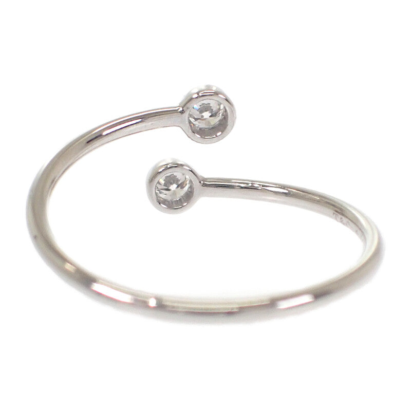 ティファニー TIFFANY&Co. フープダイヤ 2P 10号 リング Pt950プラチナ ダイヤモンド レディース【中古】【Aランク】