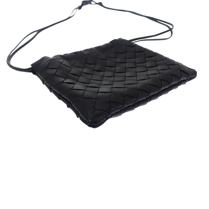 ボッテガヴェネタ BOTTEGA VENETA スモールダスト 816987V3IV18425 ショルダーバッグ カーフ ブラック レディース【中古】【Aランク】