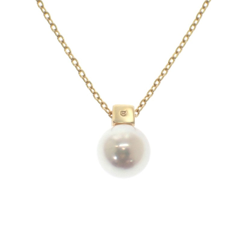 MIKIMOTO 御木本 珍珠項鍊 PP-20567K 18K黃金 養殖珍珠 金色 女士【中古品】【A級】