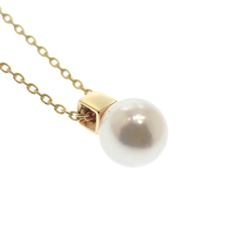 MIKIMOTO 御木本 珍珠項鍊 PP-20567K 18K黃金 養殖珍珠 金色 女士【中古品】【A級】