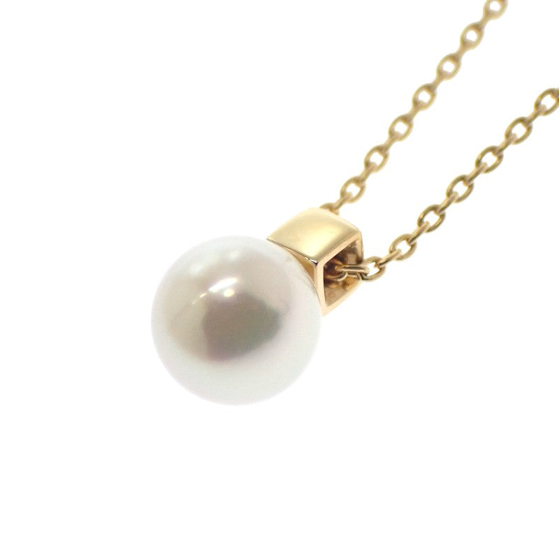 MIKIMOTO 御木本 珍珠項鍊 PP-20567K 18K黃金 養殖珍珠 金色 女士【中古品】【A級】