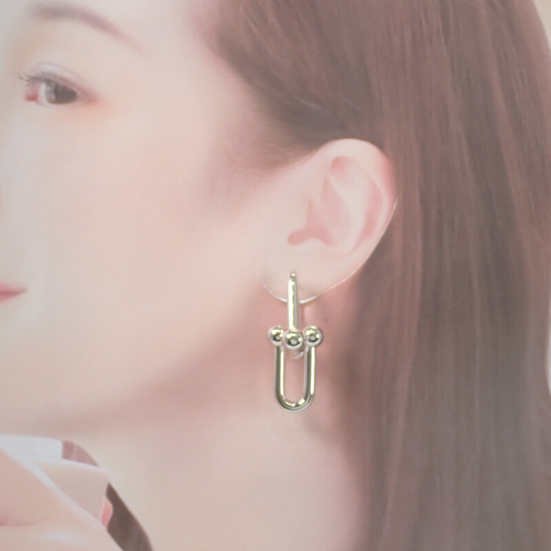 Tiffany & Co. 蒂芙尼 Extra Large Link 60013153 耳環 純銀 女士【二手】【A級】