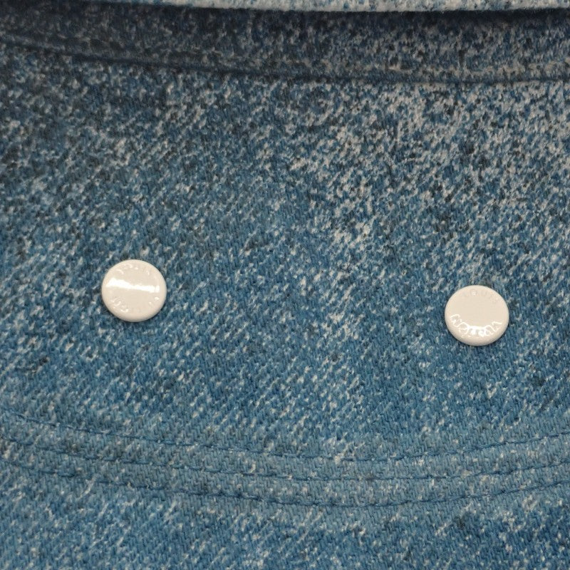 ルイヴィトン LOUIS VUITTON ワークウェアシャツ M 1A5VYS デニムジャケット コットン ブルー ホワイト メンズ【中古】【ABランク】