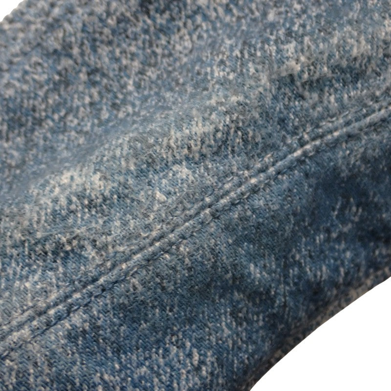 ルイヴィトン LOUIS VUITTON ワークウェアシャツ M 1A5VYS デニムジャケット コットン ブルー ホワイト メンズ【中古】【ABランク】