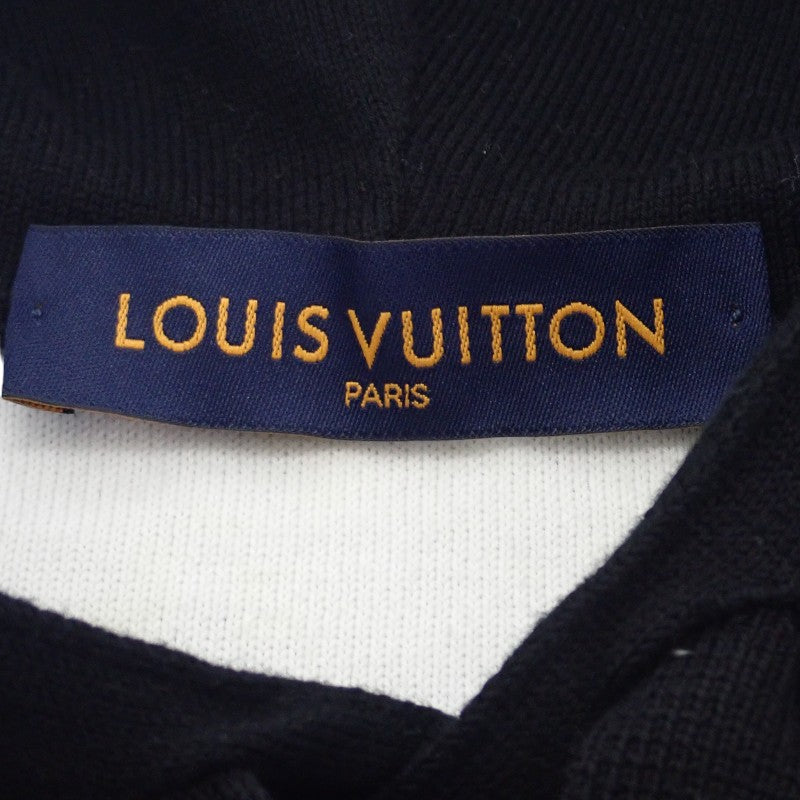 ルイヴィトン LOUIS VUITTON モノグラムグラディエントフーディ S 1AA4Y6 パーカー コットン ブラック メンズ【中古】【ABランク】