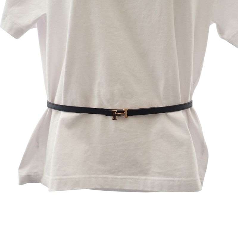 エルメス HERMES ミニH 75 H010614UC06 ベルト リバーシブル スイフト ヴォーエプソン ゴールド ブラック ゴールド金具 レディース【中古】【SAランク】