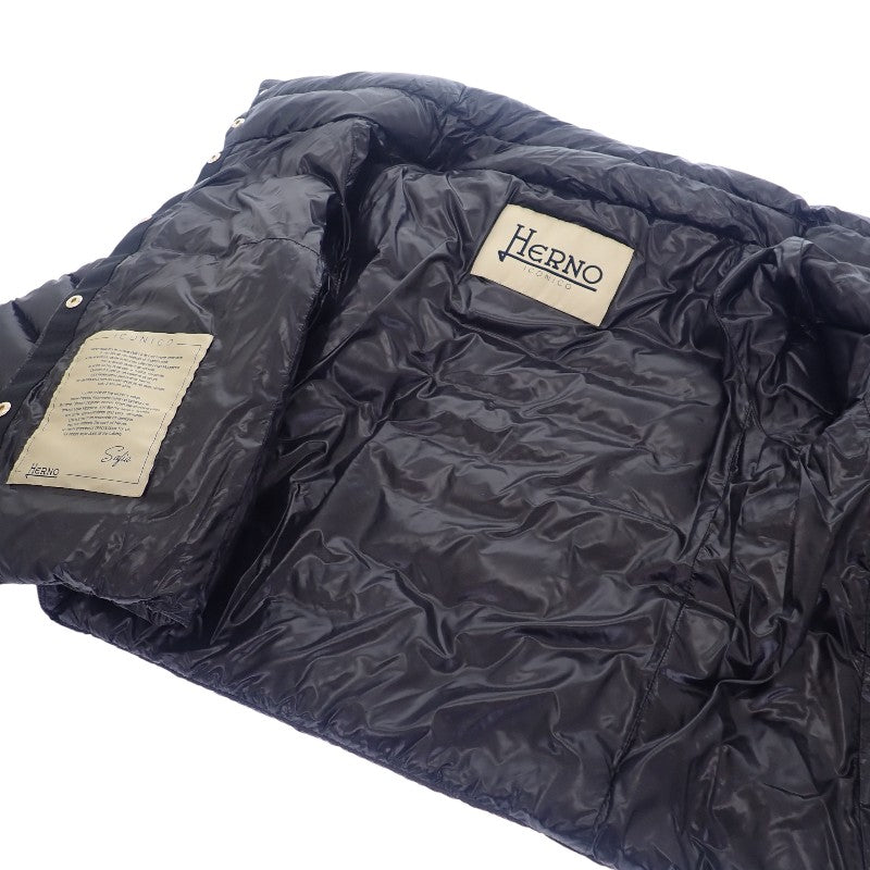 Herno Herno Iconico Sofia 38 PI0046DIC120179300 羽絨外套 尼龍 黑色 女款【中古】【A級品】
