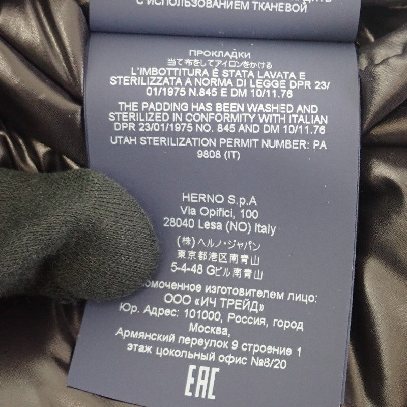 Herno Herno Iconico Sofia 38 PI0046DIC120179300 羽絨外套 尼龍 黑色 女款【中古】【A級品】