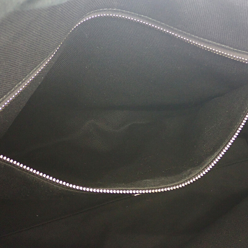 プラダ PRADA ドリル 2VG081 トートバッグ キャンバス ブラック シルバー金具 レディース【中古】【ABランク】