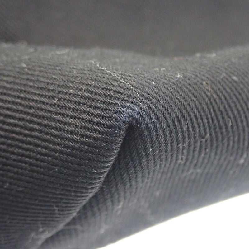 プラダ PRADA ドリル 2VG081 トートバッグ キャンバス ブラック シルバー金具 レディース【中古】【ABランク】