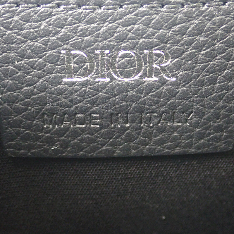 ディオール Dior サドル スモールメッセンジャー 1DME133YKS_H27E ショルダーバッグ カーフ ファブリック ブラック レディース メンズ【中古】【Aランク】