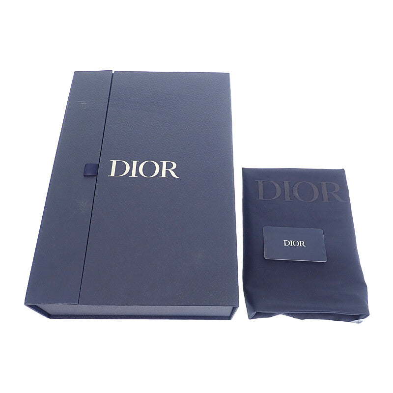 ディオール Dior サドル スモールメッセンジャー 1DME133YKS_H27E ショルダーバッグ カーフ ファブリック ブラック レディース メンズ【中古】【Aランク】
