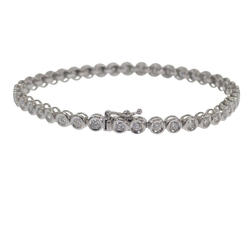 デザインジュエリー テニスブレス ブレスレット Pt850プラチナ