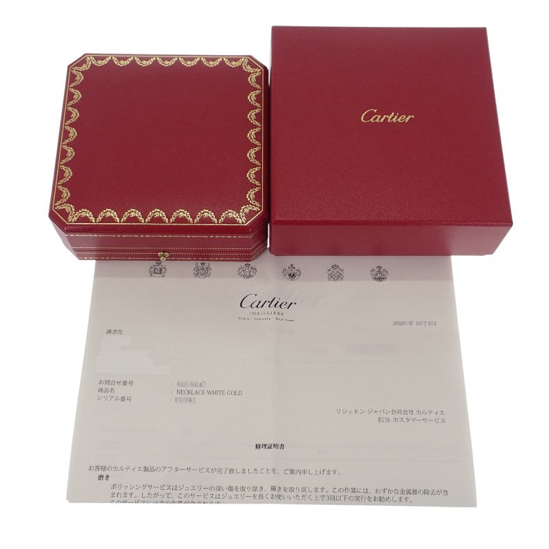 カルティエ CARTIER サントス ドゥ カルティエ 新品仕上げ 磨き済み B7009100 ネックレス K18ホワイトゴールド レディース メンズ【中古】【Aランク】