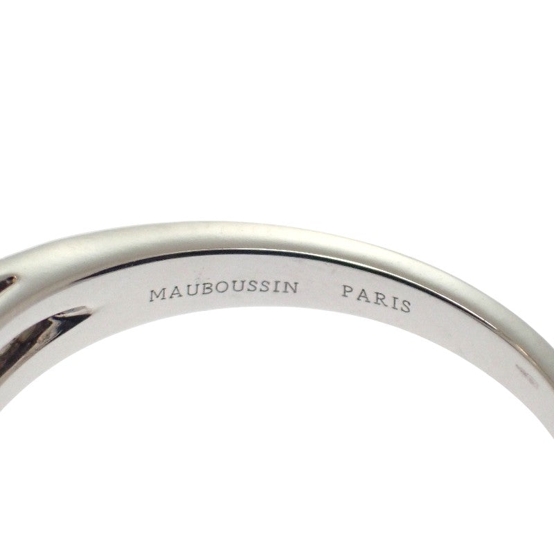 MAUBOUSSIN 夢露緣鑽石戒指 13號 K18白金 鑽石 女士【二手】【A級品】