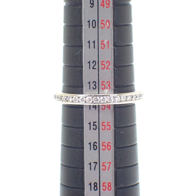 DE BEERS 渠道鑲嵌 永恆鑽戒 14號 戒指 Pt950鉑金 鑽石 女士【中古】【A級品】