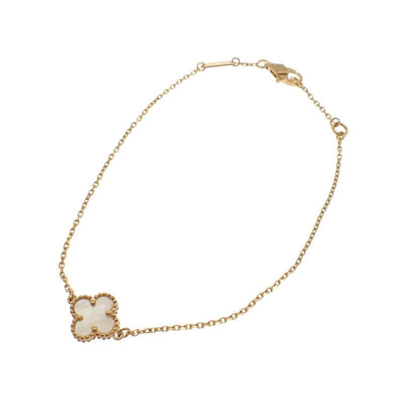 Van Cleef & Arpels Sweet Alhambra VCARF68800 Bracelet K18 Yellow Gold Mother of Pearl Ladies 【Used】 【A Rank】