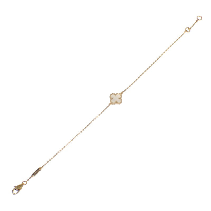 Van Cleef & Arpels Sweet Alhambra VCARF68800 Bracelet K18 Yellow Gold Mother of Pearl Ladies 【Used】 【A Rank】