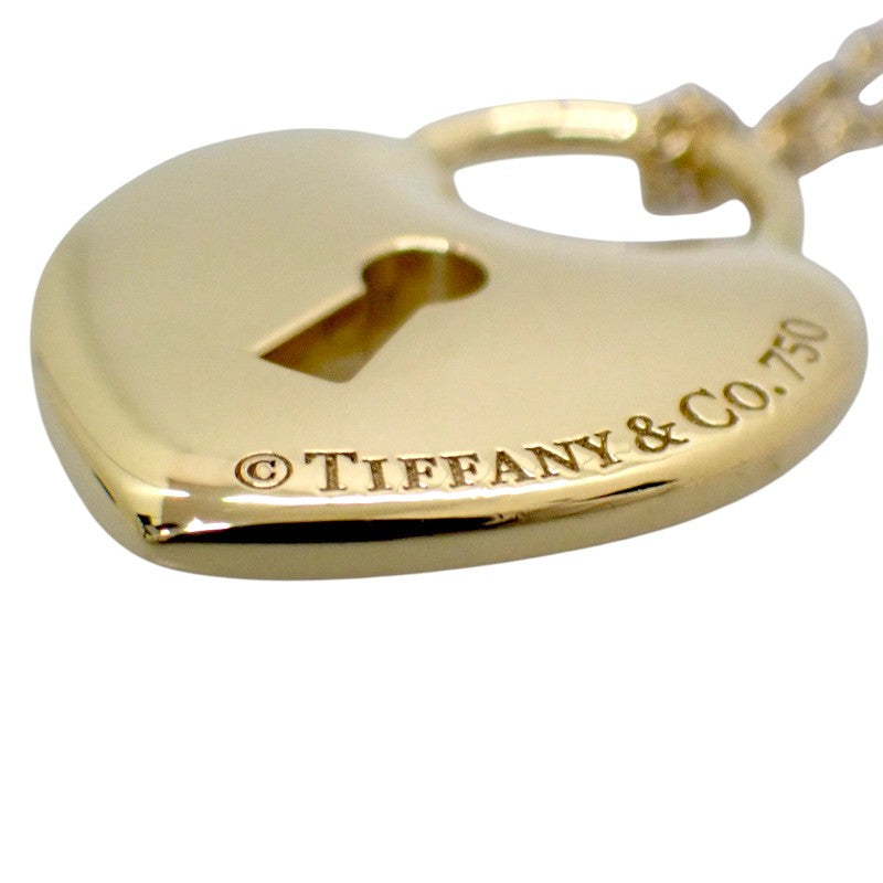 TIFFANY&Co. 蒂芙尼 心型鎖項鍊 18K黃金 女款【中古】【A級品】