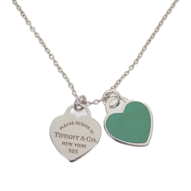 ティファニー TIFFANY&Co. ティファニーブルー ダブル ハート タグ ペンダント ミニ 60014069 ネックレス スターリングシルバー レディース【中古】【ABランク】
