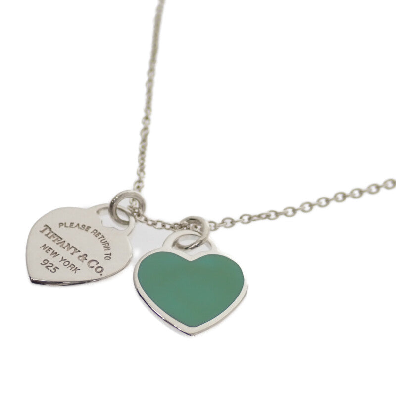 ティファニー TIFFANY&Co. ティファニーブルー ダブル ハート タグ ペンダント ミニ 60014069 ネックレス スターリングシルバー レディース【中古】【ABランク】