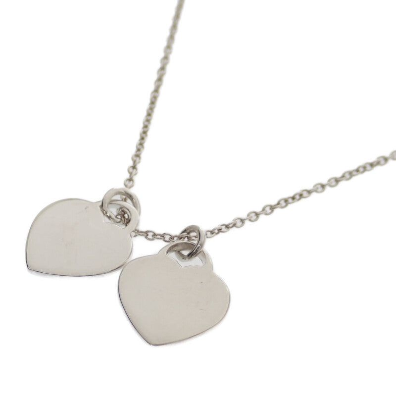 ティファニー TIFFANY&Co. ティファニーブルー ダブル ハート タグ ペンダント ミニ 60014069 ネックレス スターリングシルバー レディース【中古】【ABランク】