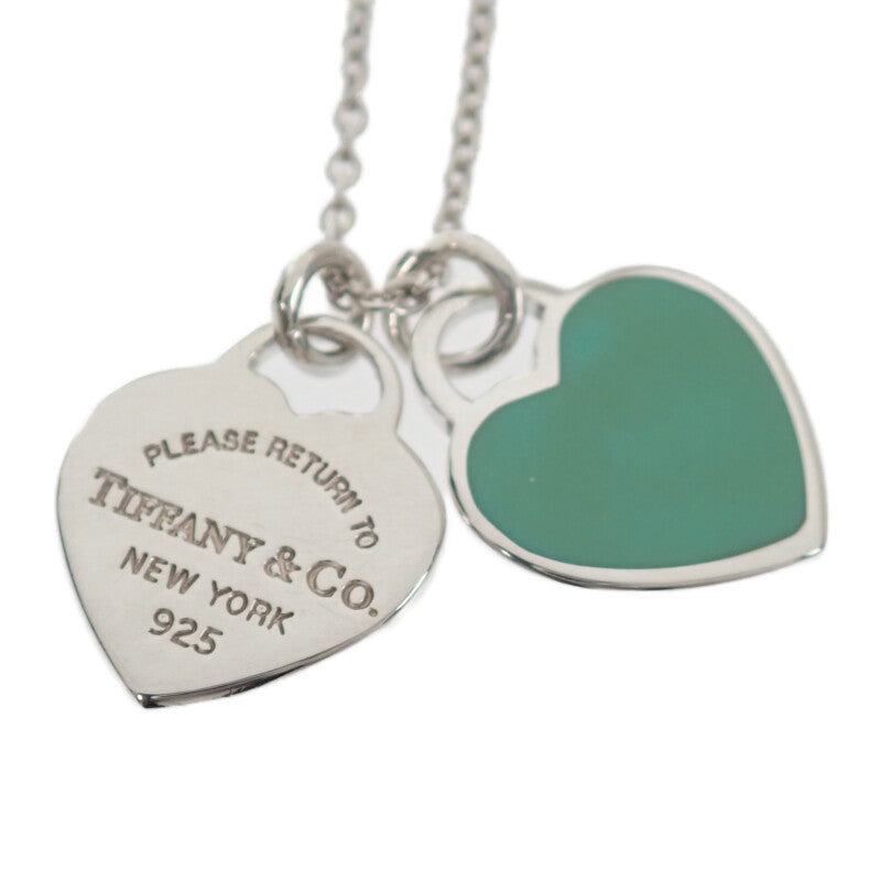 ティファニー TIFFANY&Co. ティファニーブルー ダブル ハート タグ ペンダント ミニ 60014069 ネックレス スターリングシルバー レディース【中古】【ABランク】