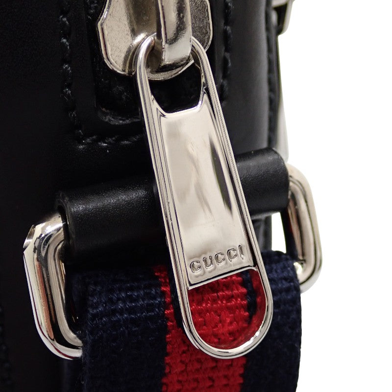 グッチ GUCCI GGスプリーム ミニショルダーバッグ 682357 K5RLN 1095 ショルダーバッグ GGスプリームキャンバス レザー ブラック シルバー金具 メンズ レディース ユニセックス【中古】【Aランク】