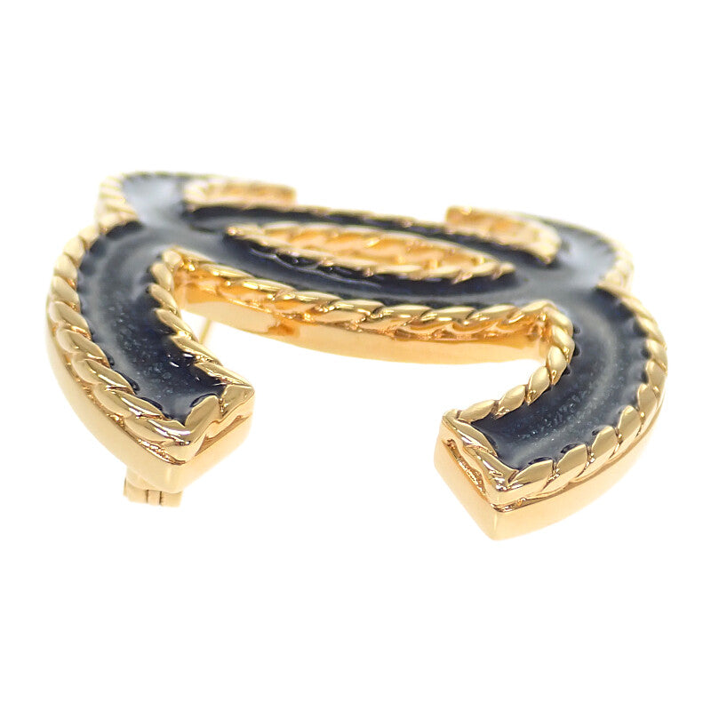 シャネル CHANEL ココマーク I24P刻印 ABC726B15375NU456 ブローチ メタル デニムカラー ネイビー系 レディース【中古】【Aランク】